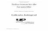 Solucionario de Calculo Integral de Granville