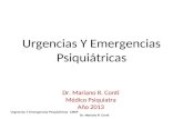 Urgencias y emergencias  psiquiátricas ppt