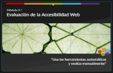 Curso de a accesibilidad web - Módulo 3: Evaluación de la Accesibilidad Web