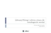 LibraryThing i altres eines de catalogació social