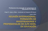 Mesa 3 Profesores de posgrado en programas de Educación en México