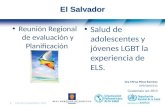Salud de Adolescentes y Jóvenes LGBT: La Experiencia de El Salvador OPS/ELS