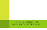 Introduccion Al Manejo de Personal Expo