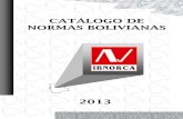 Catalogo Normas Bolivianas 2013