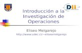 Introducción a la Investigación de Operaciones Eliseo Melgarejo eliseomelgarejo.