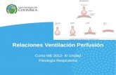 Relaciones Ventilación Perfusión Curso ME 2012- III Unidad Fisiología Respiratoria.