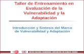 Taller de Entrenamiento en Evaluación de la Vulnerabilidad y la Adaptación Introducción y Sintesis del Marco de Vulnerabilidad y Adaptación.