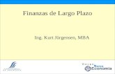 Finanzas de Largo Plazo Ing. Kurt Jürgensen, MBA.