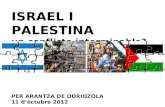 ISRAEL I PALESTINA un conflicte interminable? PER ARANTZA DE ODRIOZOLA 11 doctubre 2012.