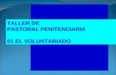 TALLER DE PASTORAL PENITENCIARIA 01 EL VOLUNTARIADO.
