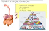 UNIDAD 2: ALIMENTOS Y NUTRIENTES * Alimentos y sus componentes * El sistema digestivo * La digestión * Los alimentos y la dieta * Conservación de los alimentos.