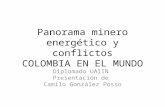 Panorama minero energético y conflictos COLOMBIA EN EL MUNDO Diplomado UAIIN Presentación de Camilo González Posso.
