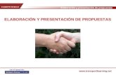 Elaboración y presentación de propuestas  con el apoyo de: ELABORACIÓN Y PRESENTACIÓN DE PROPUESTAS.