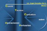 C omité T écnico C onsultivo Operaciones Portuarias sobre Lic. Angel González Rul A. México.