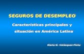 SEGUROS DE DESEMPLEO Características principales y situación en América Latina Mario D. Velásquez Pinto SEGUROS DE DESEMPLEO Características principales.