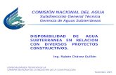 COMISIÓN NACIONAL DEL AGUA Subdirección General Técnica Gerencia de Aguas Subterráneas ESPECIALIDADES TÉCNICAS DE LA CÁMARA MEXICANA DE LA INDUSTRIA DE.
