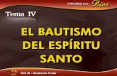 Tres conceptos sobre el bautismo del Espíritu Santo: Algunos identifican el bautismo del Espíritu Santo con el bautismo del agua Otros lo identifican.
