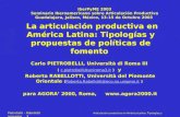 Pietrobelli – Rabellotti Articulación productiva en América Latina: Tipologías y propuestas 1 La articulación productiva en América Latina: Tipologías.