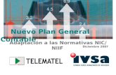 Adaptación a las Normativas NIC/ NIIF Nuevo Plan General Contable Diciembre 2007.