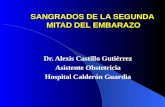 SANGRADOS DE LA SEGUNDA MITAD DEL EMBARAZO Dr. Alexis Castillo Gutiérrez Asistente Obstetricia Hospital Calderón Guardia.
