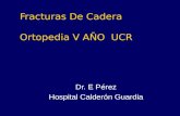 Fracturas De Cadera Ortopedia V AÑO UCR Dr. E Pérez Hospital Calderón Guardia.