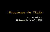 Fracturas De Tibia Dr. E Pérez Ortopedia V Año UCR.