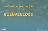 BIENVENIDOS Conferencias Técnicas MSDN. Desarrollo de Aplicaciones Windows con Visual Studio 2005 Daniel A. Montero González Jefe de Proyecto - Ministerio.