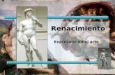 Renacimiento Expresado en el arte. ¿QUÉ RENACE? EL MUNDO CLÁSICO GRECO-ROMANO.