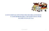 Ing. Carlos Elías P.1 CONTAMINACIÓN POR MICROORGANISMOS Y ENFERMEDADES TRASMITIDAS POR ALIMENTOS (ETAs)