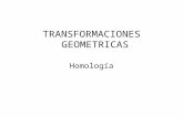 TRANSFORMACIONES GEOMETRICAS Homología. Ejercicio Nº 1.- Hallar las rectas homólogas de las rectas r, s, t dadas. Conociendo el vértice, la recta límite.