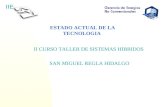 IIE ESTADO ACTUAL DE LA TECNOLOGIA II CURSO TALLER DE SISTEMAS HIBRIDOS SAN MIGUEL REGLA HIDALGO.