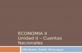 ECONOMIA II Unidad II – Cuentas Nacionales UNI-Norte, Estelí, Nicaragua.