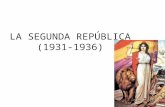 LA SEGUNDA REPÚBLICA (1931-1936). Proclamación de la Segunda República CONSIDERACIONES PREVIAS -Supone un intento de solución democrática de los problemas.