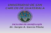 FACULTAD DE ODONTOLOGÍA Dr. Sergio A. García Piloña UNIVERSIDAD DE SAN CARLOS DE GUATEMALA UNIVERSIDAD DE SAN CARLOS DE GUATEMALA.