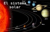 El sistema solar. Es el conjunto de planetas (ocho planetas y tres planetas pequeños, 60 satélites en total), cinturón de asteroides entre Marte y Júpiter.