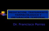 MEDICACION, TRATAMIENTO FARMACOLOGICO Y OBTURACION TEMPORAL Dr. Francisco Porres.