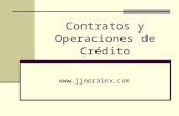 Contratos y Operaciones de Crédito .