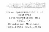 Martes 17 de Agosto A.E. Contrastan las divergentes propuestas de organización social que se confrontaron en América Latina entre las décadas de 1960 y.