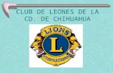 CLUB DE LEONES DE LA CD. DE CHIHUAHUA. LIDERAZGO El Liderazgo tiene valores Éticos muy ALTOS El Liderazgo es INSTRUCCIÓN LEONISTICA La instrucción Leonistica.