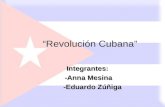 Revolución Cubana Integrantes: -Anna Mesina -Eduardo Zúñiga.