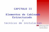 CAPITULO II Elementos de Cableado Estructurado y tecnicas de instalacion.