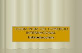 TEORIA PURA DEL COMERCIO INTERNACIONAL Introducción.