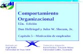 Comportamiento Organizacional 12a. Edición Capítulo 5Motivación de empleados Don Hellriegel y John W. Slocum, Jr. Traducción y Adaptación Karen Pacheco.
