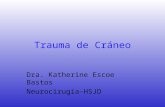 Trauma de Cráneo Dra. Katherine Escoe Bastos Neurocirugía-HSJD.