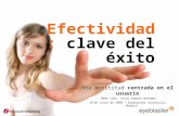 Efectividad: clave del éxito Una actititud centrada en el usuario Oded Lida, Latin region manager 18 de Junio de 2008 – Eyeblaster University, Madrid.