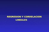 1 REGRESION Y CORRELACION LINEALES. 2 Relaciones entre variables y regresión El término regresión fue introducido por Galton (1889) refiriéndose a la.
