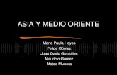 ASIA Y MEDIO ORIENTE Maria Paula Hoyos Felipe G ó mez Juan David Gonz á les Mauricio G ó mez Mateo Munera.