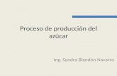 Proceso de producción del azúcar Ing. Sandra Blandón Navarro.