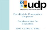 0 Facultad de Economía y Negocios Fundamentos de Economía Prof. Carlos R. Pitta.
