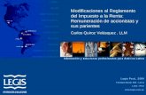 Modificaciones al Reglamento del Impuesto a la Renta: Remuneración de accionistas y sus parientes Carlos Quiroz Velásquez, LLM.